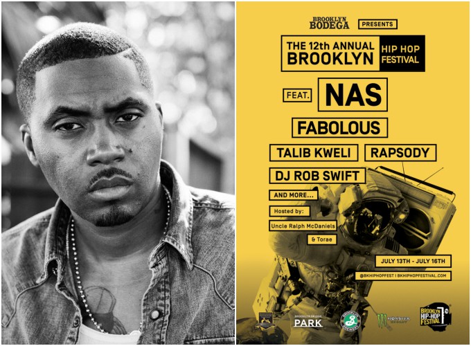 Nas set to headline 2016 Brooklyn Hip-Hop Festival; Fabolous, Talib Kweli and Rapsody to Support